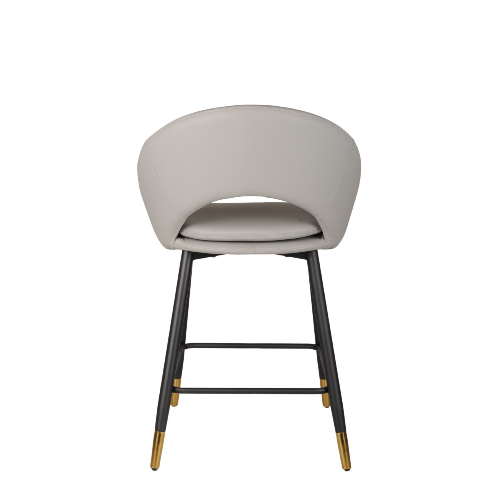 24491-Counter Bar Stool Set of 2 in Grey