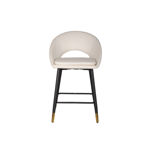 24492-Counter Bar Stool Set of 2 in White