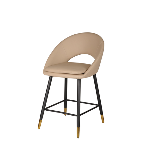 24493-Counter Bar Stool Set of 2 in Beige