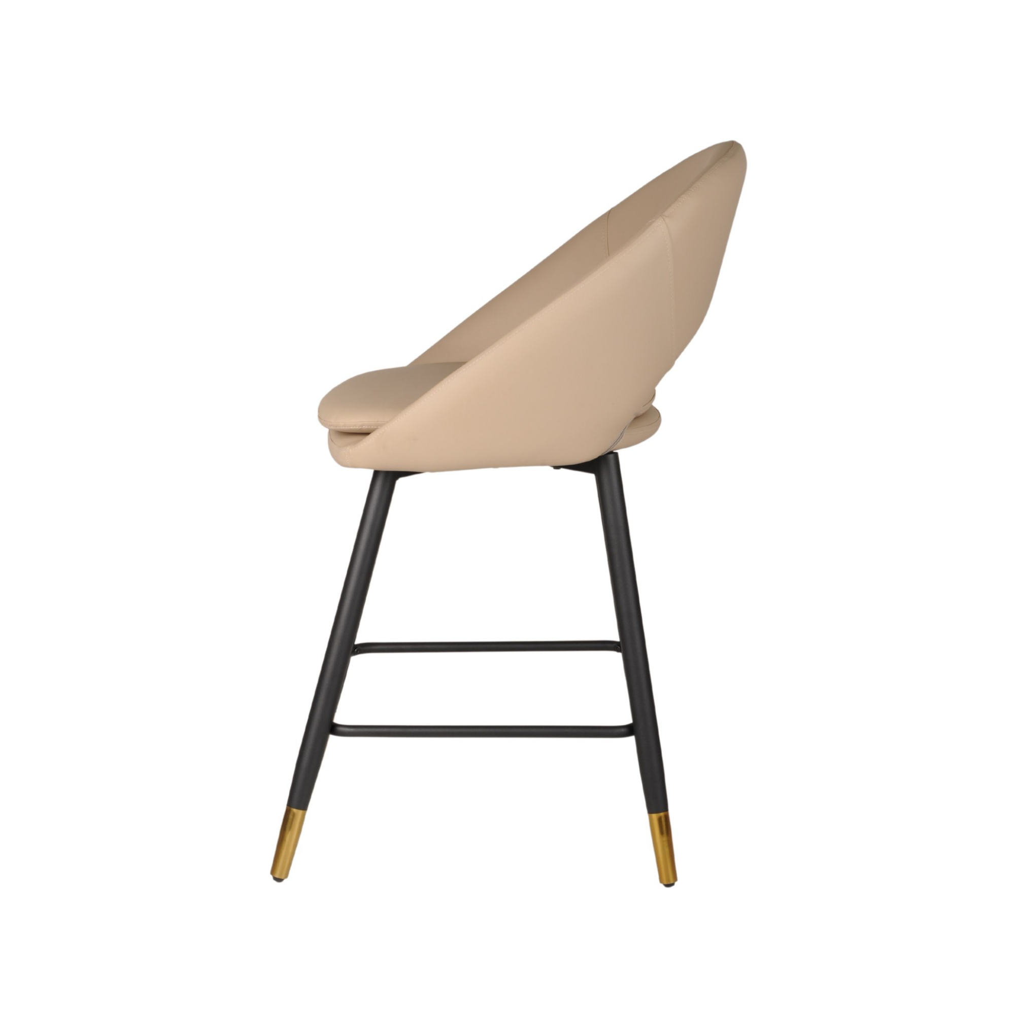 24493-Counter Bar Stool Set of 2 in Beige
