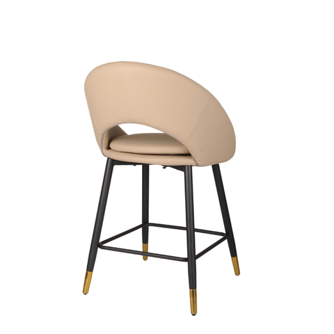 24493-Counter Bar Stool Set of 2 in Beige