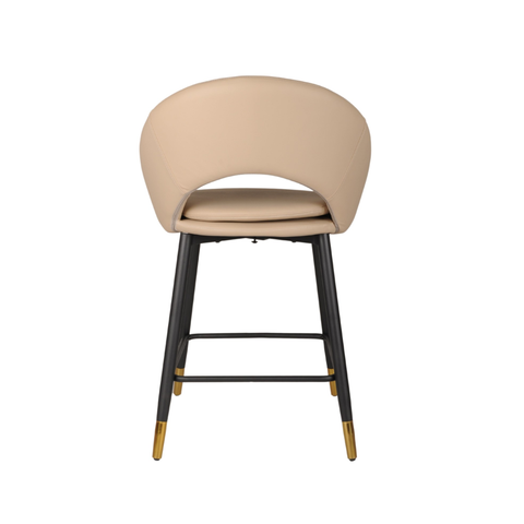 24493-Counter Bar Stool Set of 2 in Beige