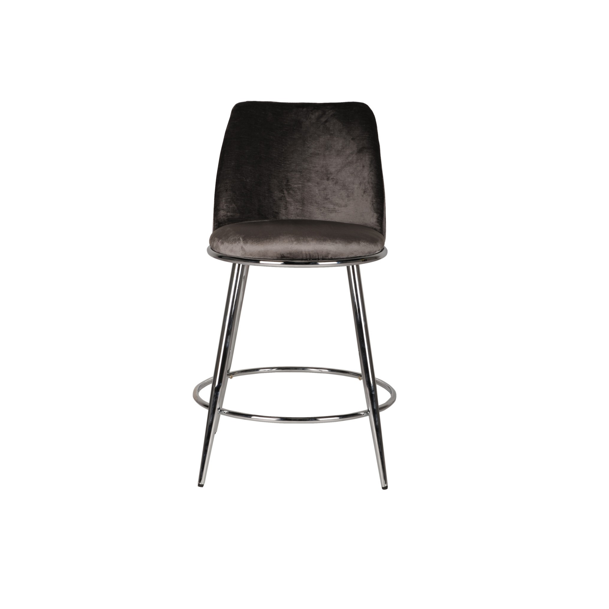 24512-Counter Bar Stool, Set of 2 in Grey