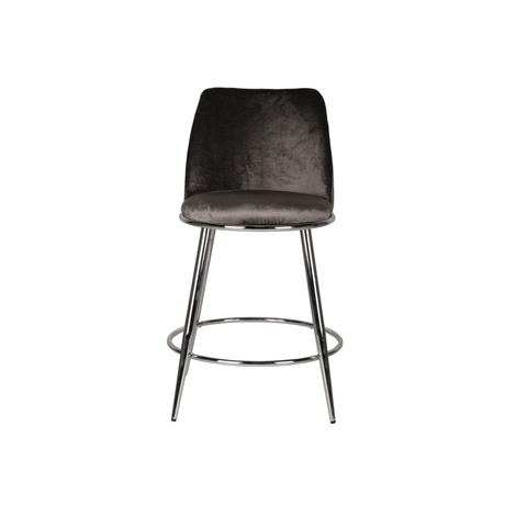 24512-Counter Bar Stool, Set of 2 in Grey