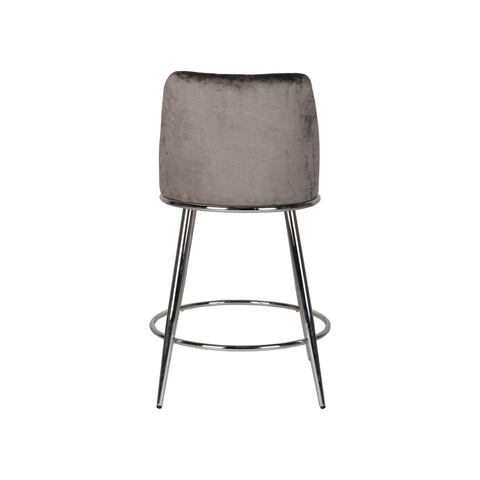 24512-Counter Bar Stool, Set of 2 in Grey