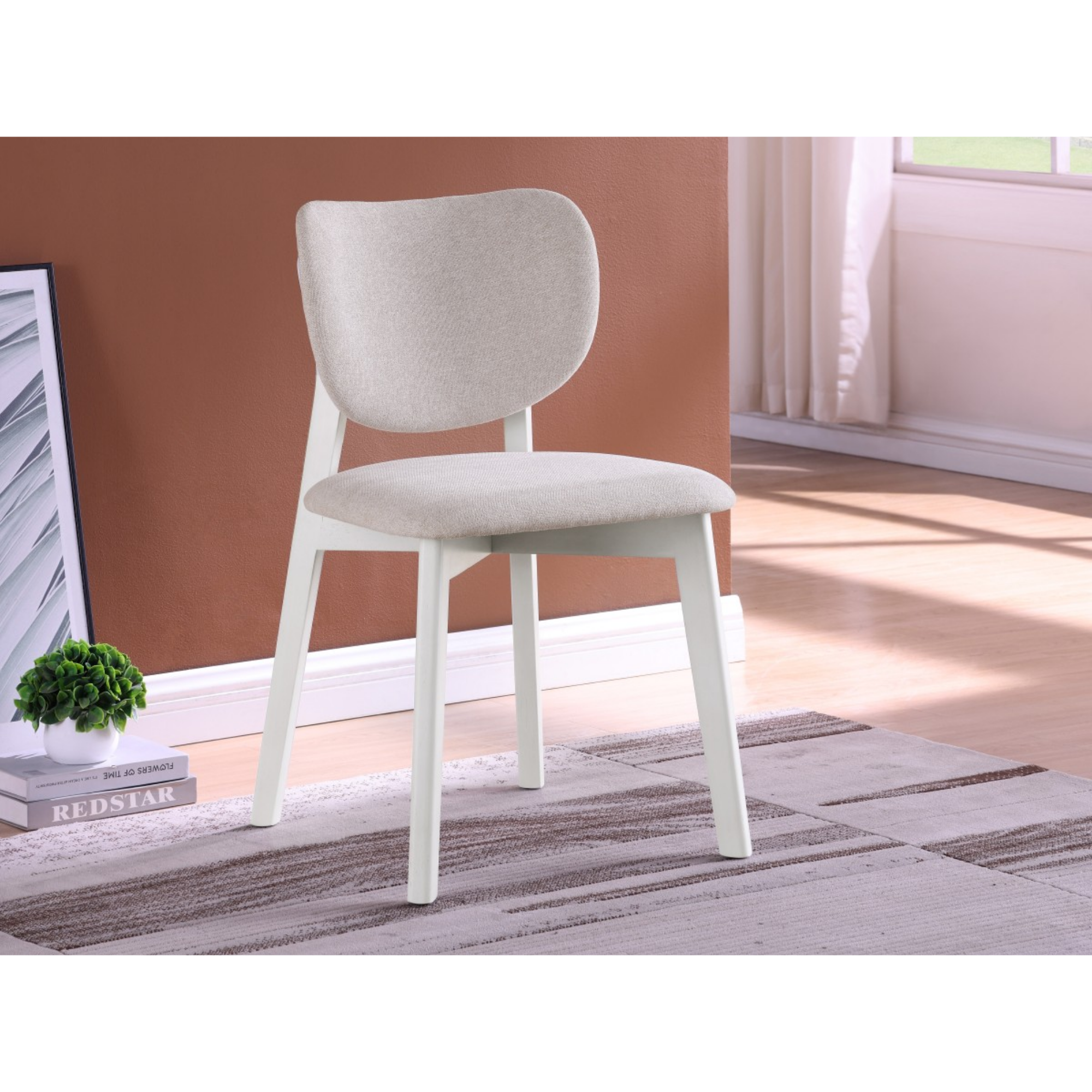 24857-  Dining Chair, Set Of 2 in Cream