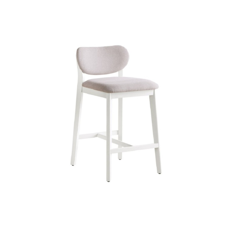 24858 Counter Bar Stool, Set of 2 in Cream