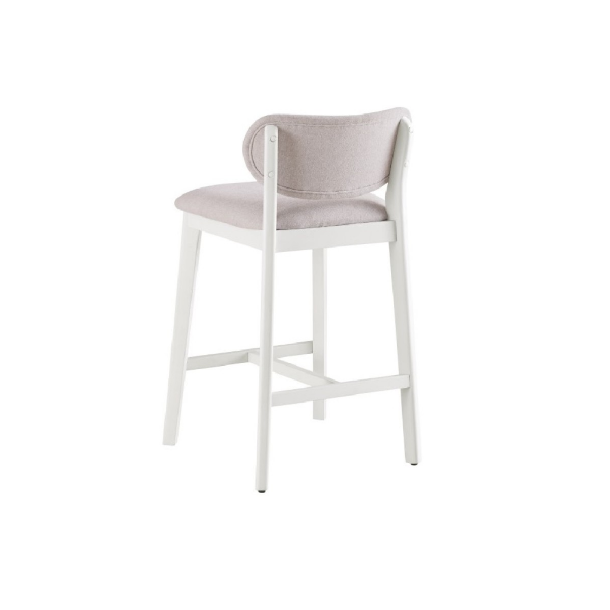 24858 Counter Bar Stool, Set of 2 in Cream