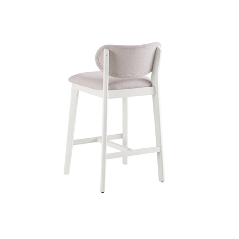 24858 Counter Bar Stool, Set of 2 in Cream