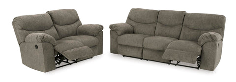 Alphons Reclining Sofa and Loveseat Set