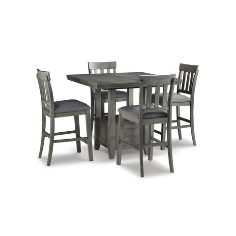  Hallanden Pub Height Dining Set in Grey D589 | Signature Design by Ashley