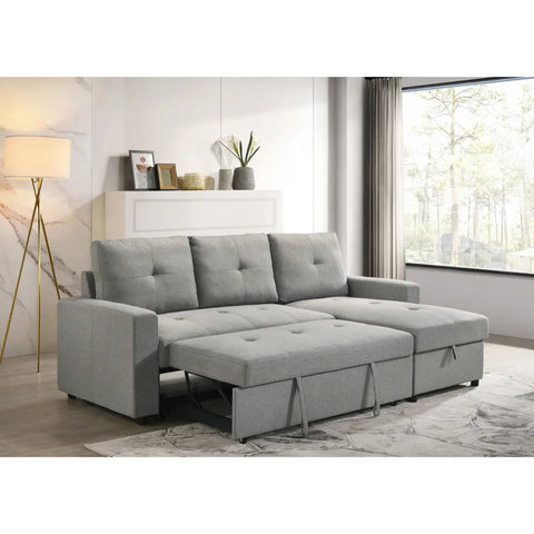 Faber 2Pc Pullout Sectional 99996GRY Mazin