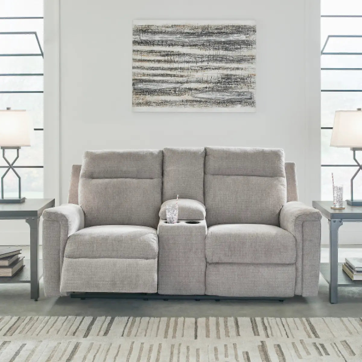 Ashley Ashley Barnsana Power Reclining Loveseat 3320196C | Mai Furniture