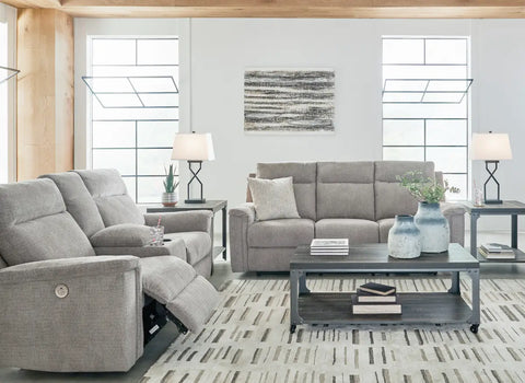 Ashley Ashley Barnsana Power Reclining Sofa Set 33201 | Mai Furniture