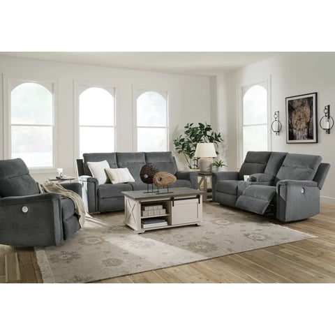 Ashley Ashley Barnsana Power Reclining Sofa Set 33201 | Mai Furniture