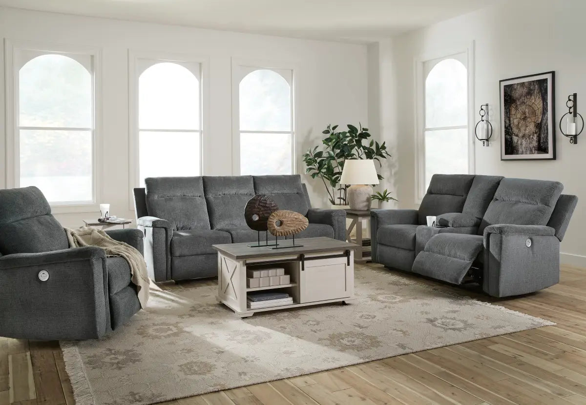 Ashley Ashley Barnsana Power Reclining Sofa Set 33201 | Mai Furniture