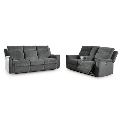Ashley Ashley Barnsana Power Reclining Sofa Set 33201 | Mai Furniture