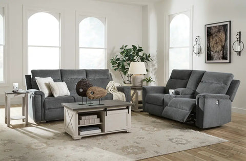 Ashley Ashley Barnsana Power Reclining Sofa Set 33201 | Mai Furniture