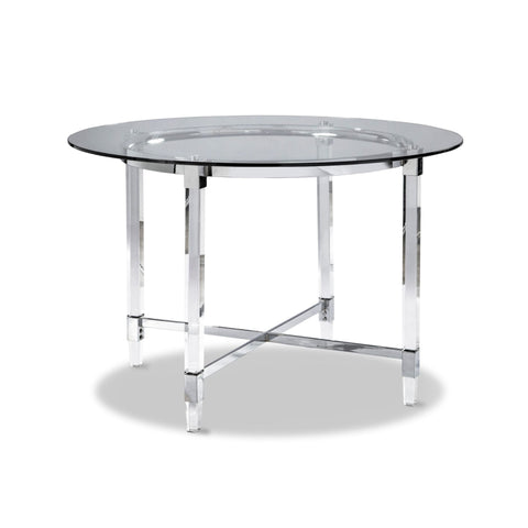 Lyrica Collection 5pc Round Dining Set in Grey 3656