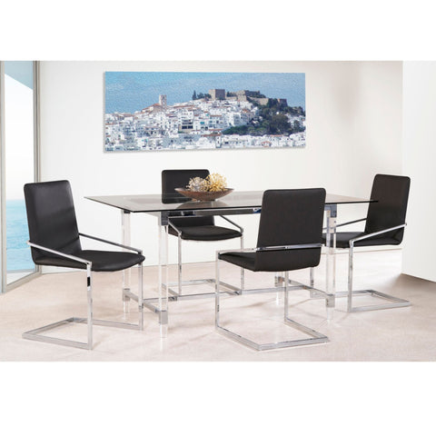 Lyrica Collection Dining Set in Charcoal 3656-64