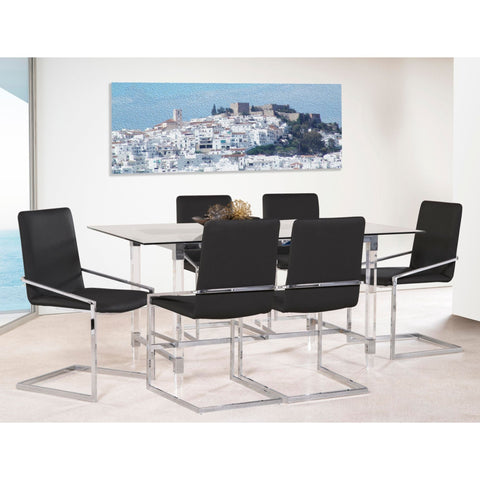 Lyrica Collection Dining Set in Charcoal 3656-64