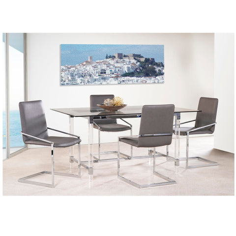 Lyrica Collection Dining Set in Grey 3656-64