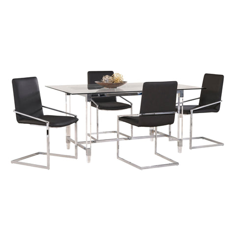 Lyrica Collection Dining Set in Charcoal 3656-64