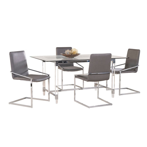 Lyrica Collection Dining Set in Grey 3656-64