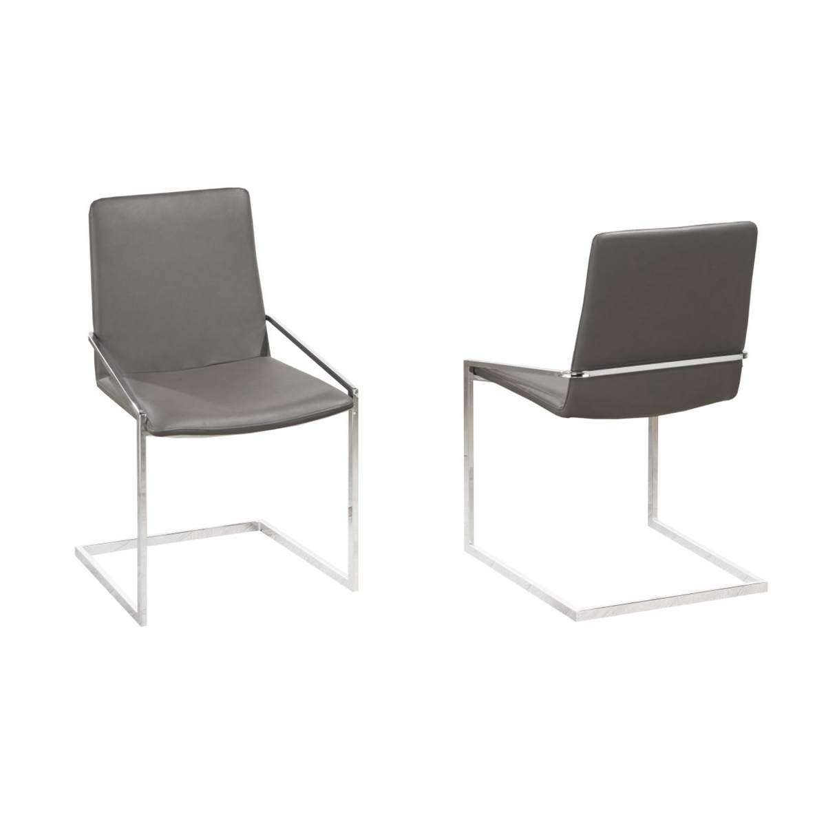 3656-CP Dining Chair,Set Of 2, Grey
