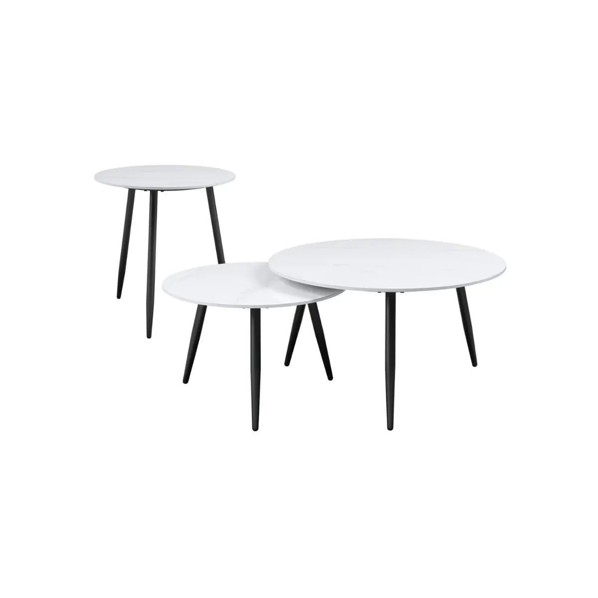 Alaina 3Pc Coffee Table Set 3697WH Mazin