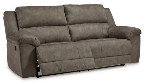 Ashley Lareview Ashley Faux Leather Sofa Open | Mai Furniture