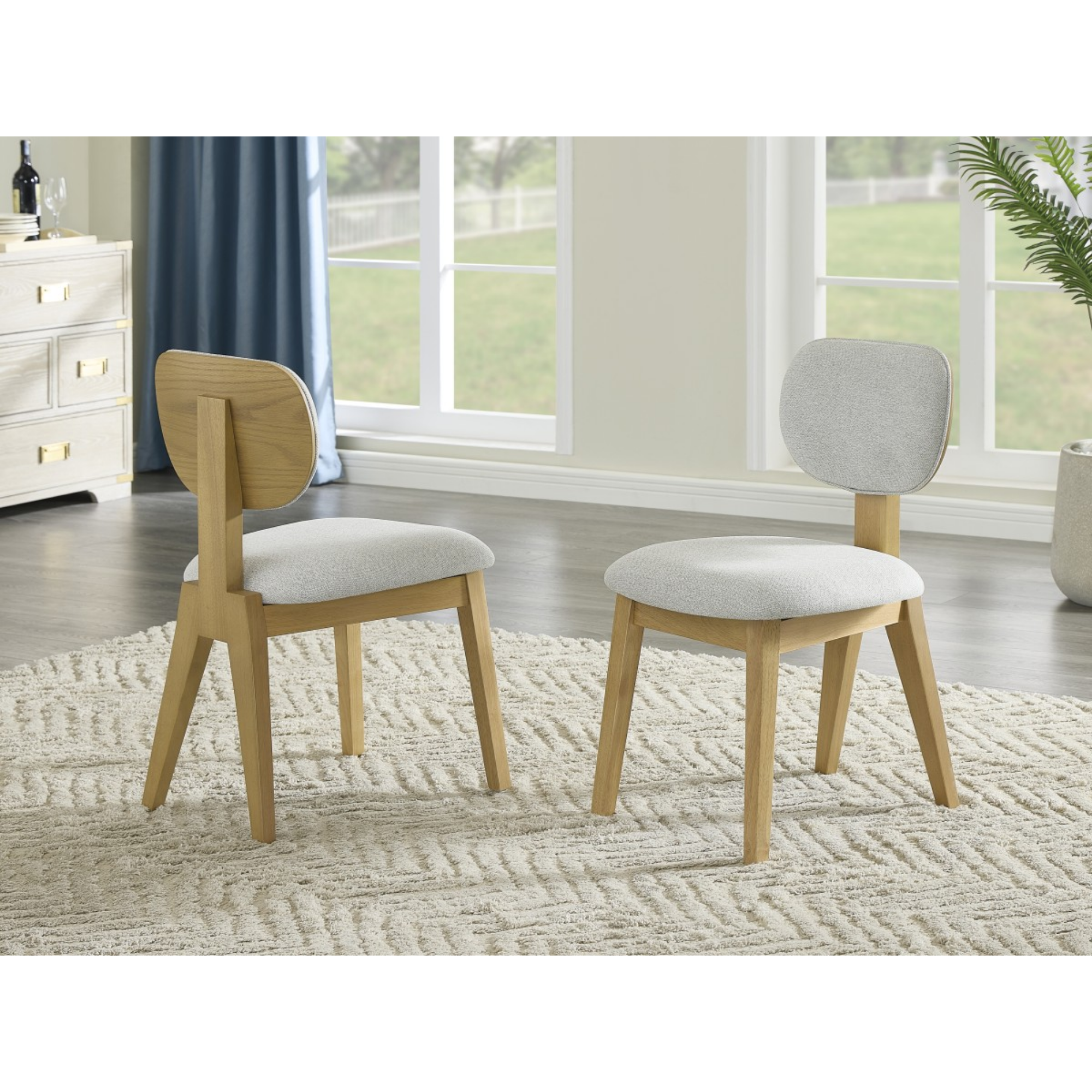 406420 Dining Chair, Set Of 2 in Natural