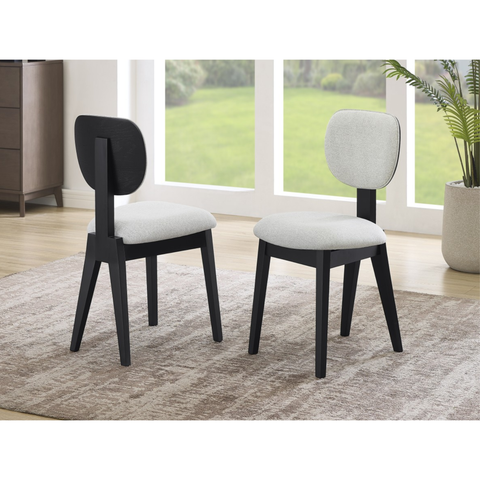 406421 Dining Chair, Set Of 2 in Black