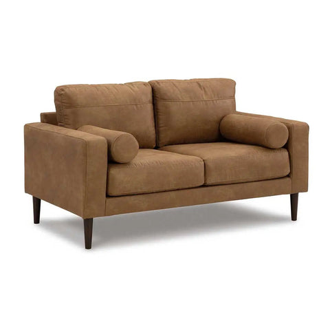 Ashley Telora Loveseat In Caramel | Mai Furniture