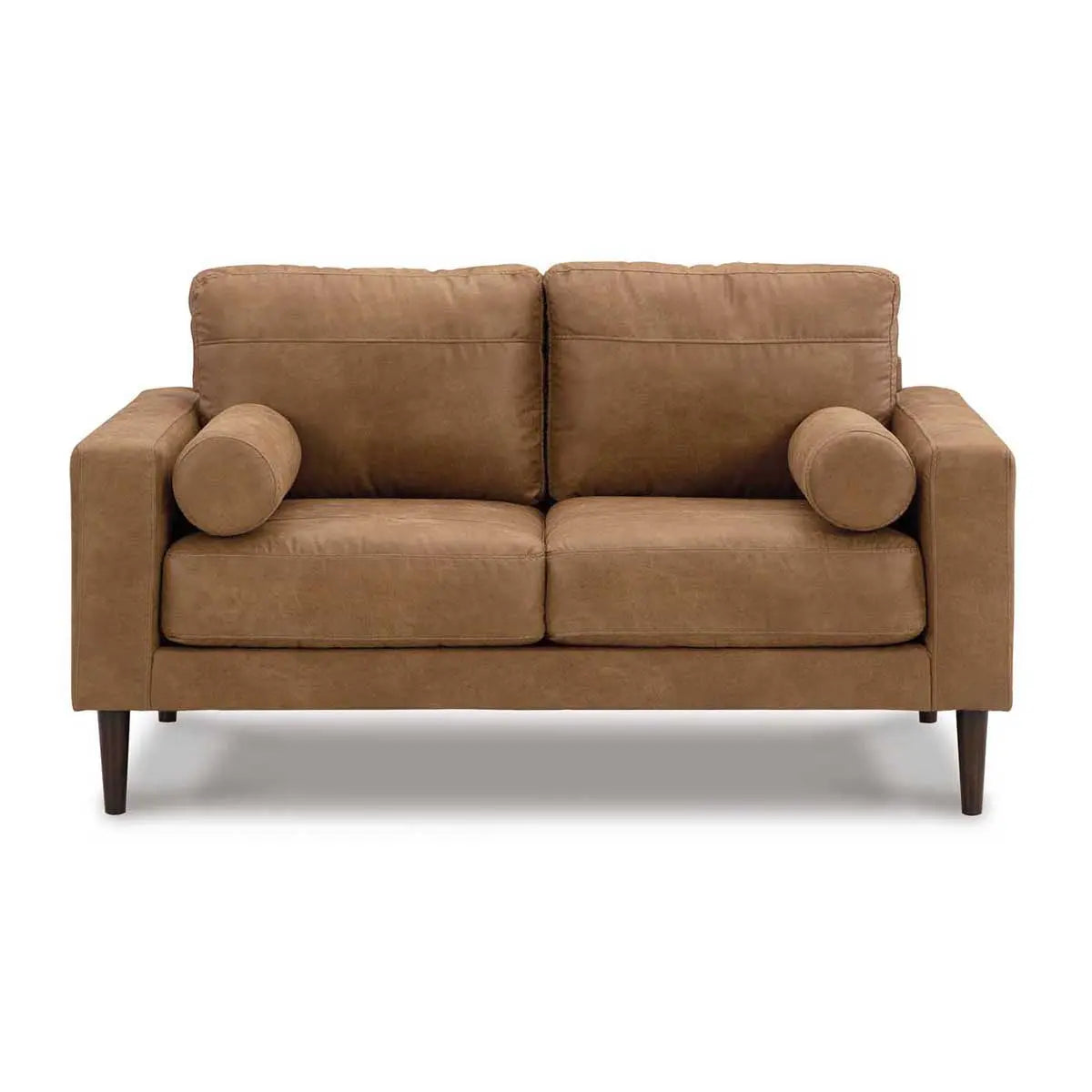 Ashley Telora Loveseat In Caramel | Mai Furniture