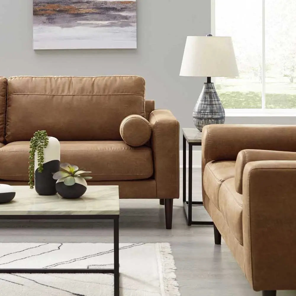 Ashley Telora Sofa In Caramel | Mai Furniture