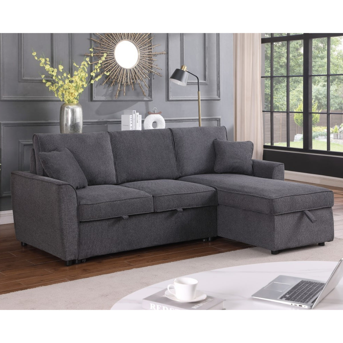 Sofa Bed in Grey 41121