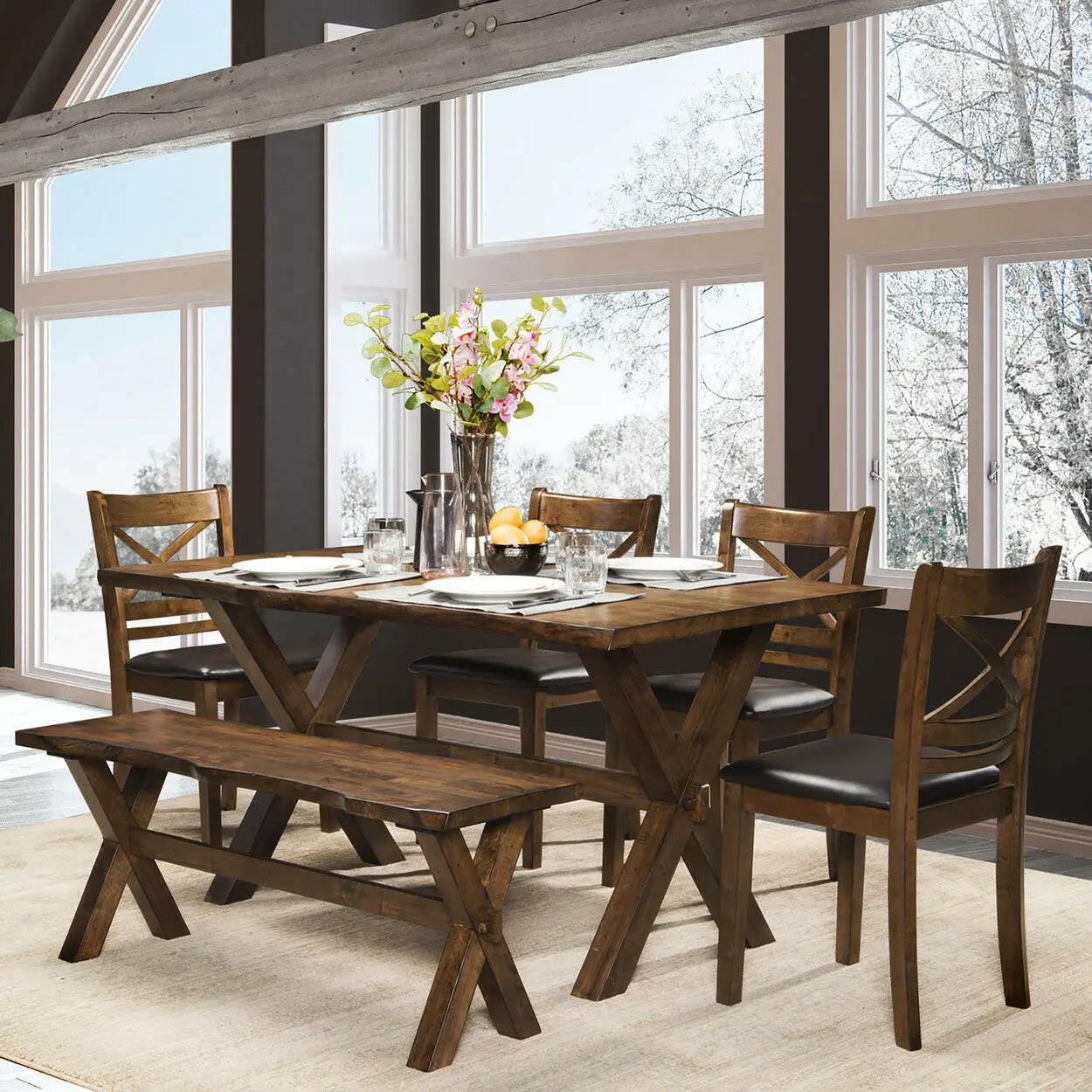 Pandora 6 pc Dining Set 5000 – Mai Furniture