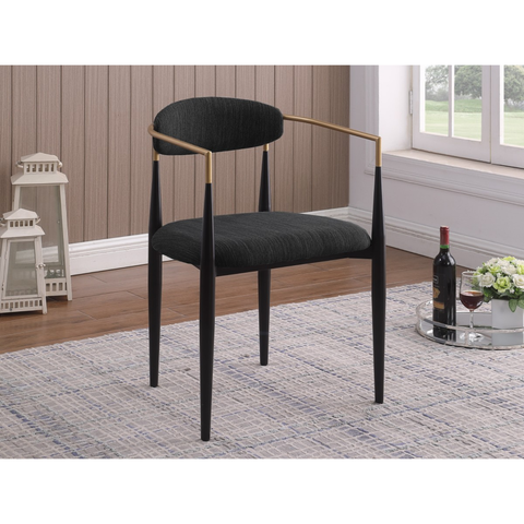 51326- Dining Chair, Set Of 2 ,in Black
