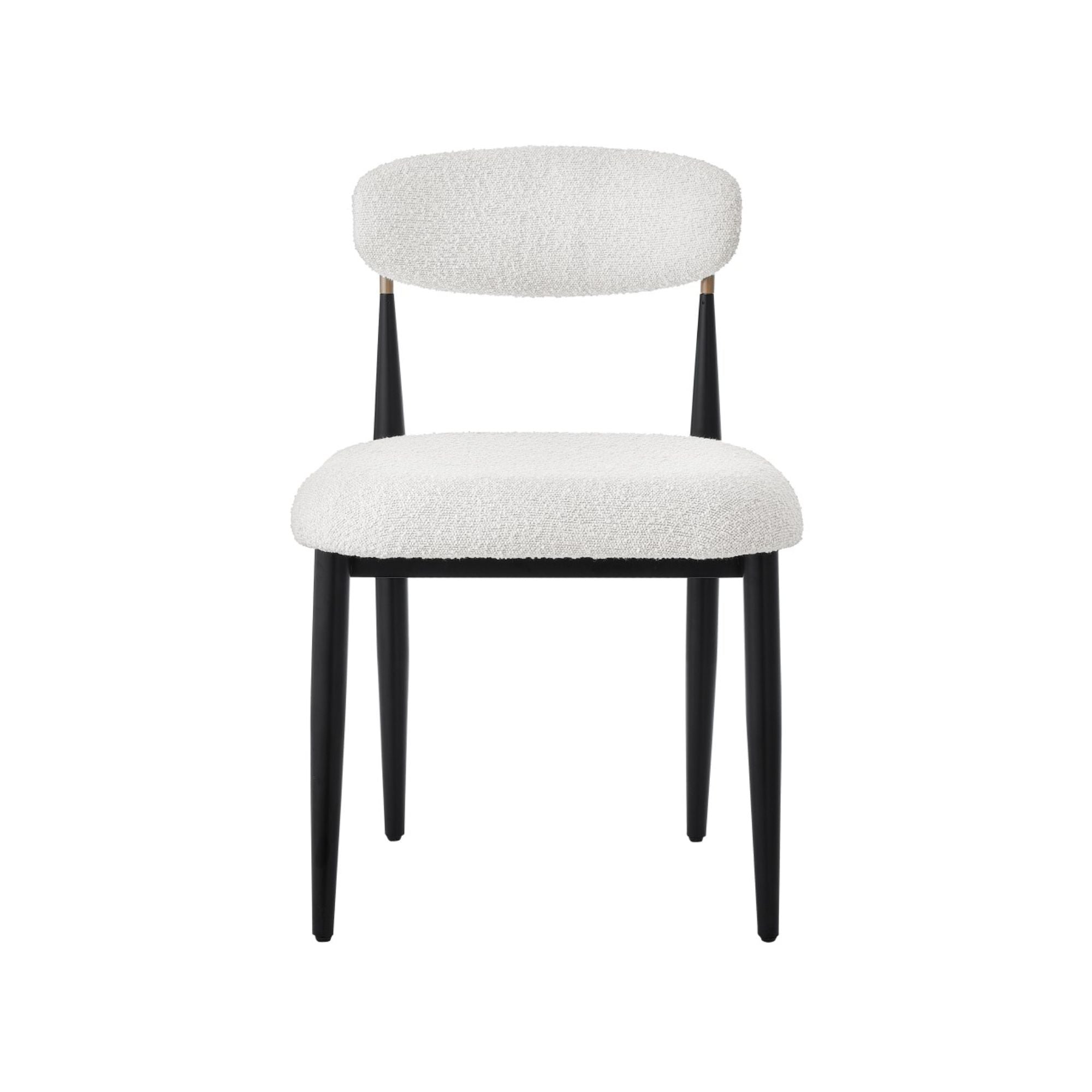 Dining Chair, Set Of 2 ,in White/Black 51330
