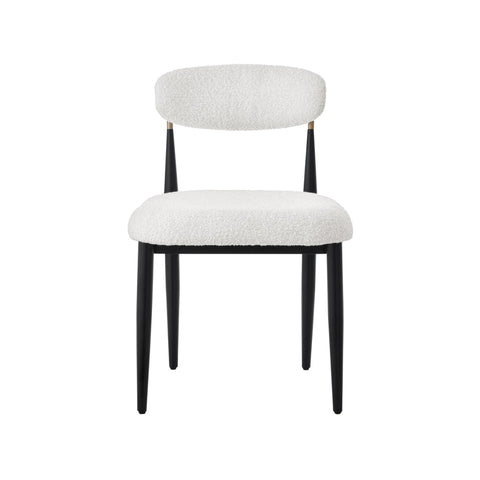 Dining Chair, Set Of 2 ,in White/Black 51330