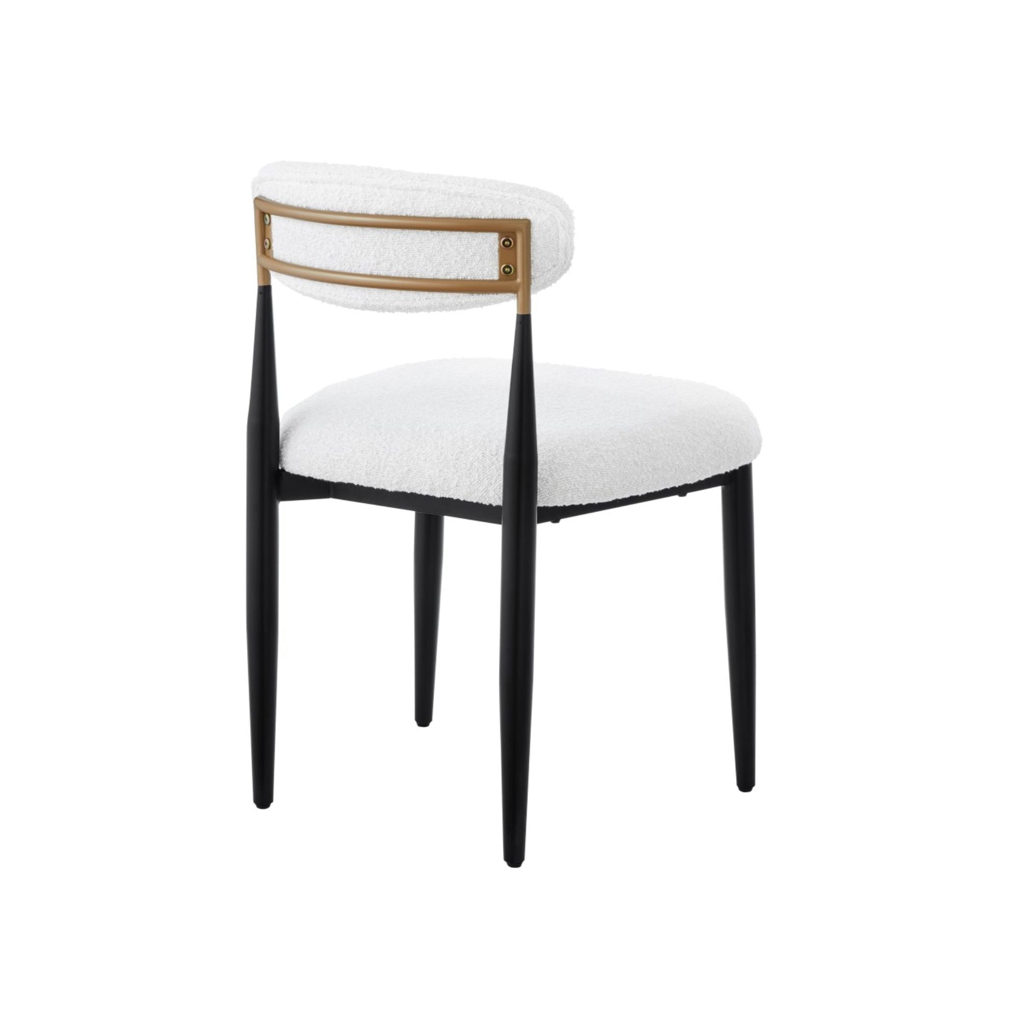 Dining Chair, Set Of 2 ,in White/Black 51330