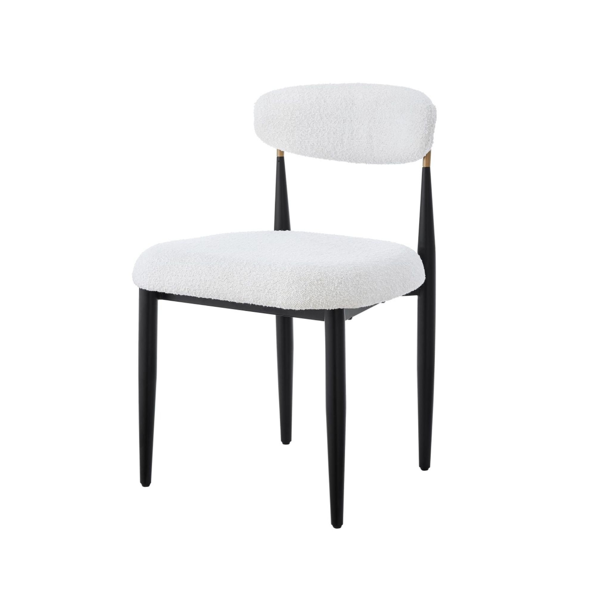 Dining Chair, Set Of 2 ,in White/Black 51330