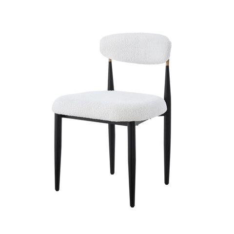 Dining Chair, Set Of 2 ,in White/Black 51330