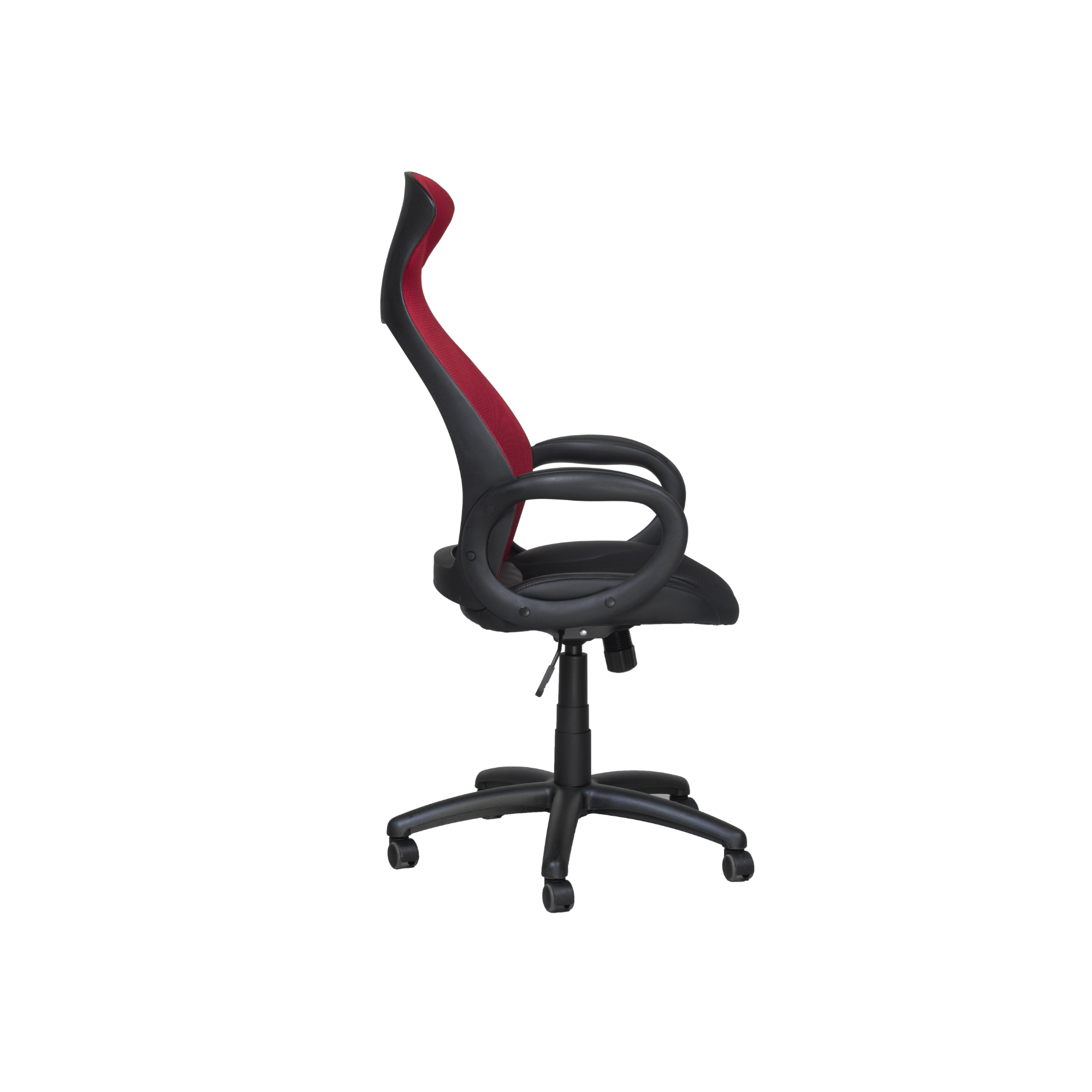 528-RED-Office Chair in Black /Red