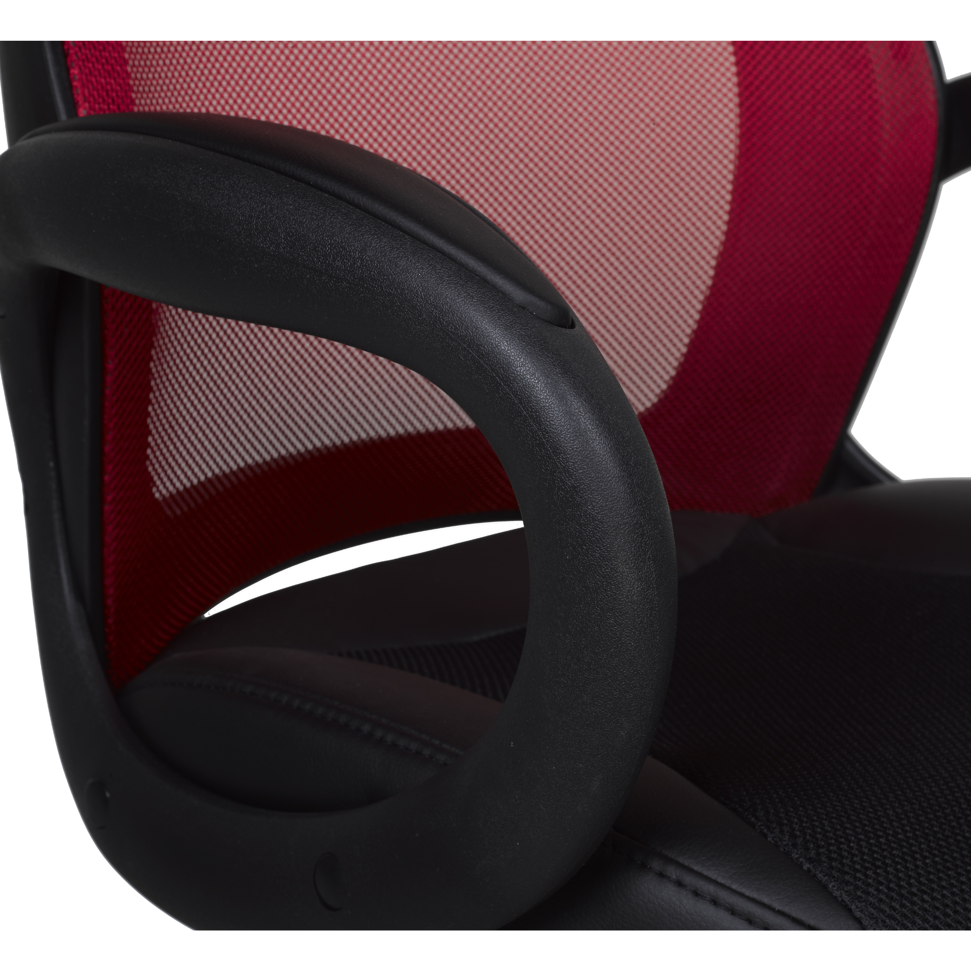 528-RED-Office Chair in Black /Red