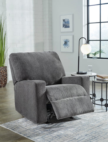 Ashley Rannis Rocker Recliner in Grey 5360225C | Mai Furniture