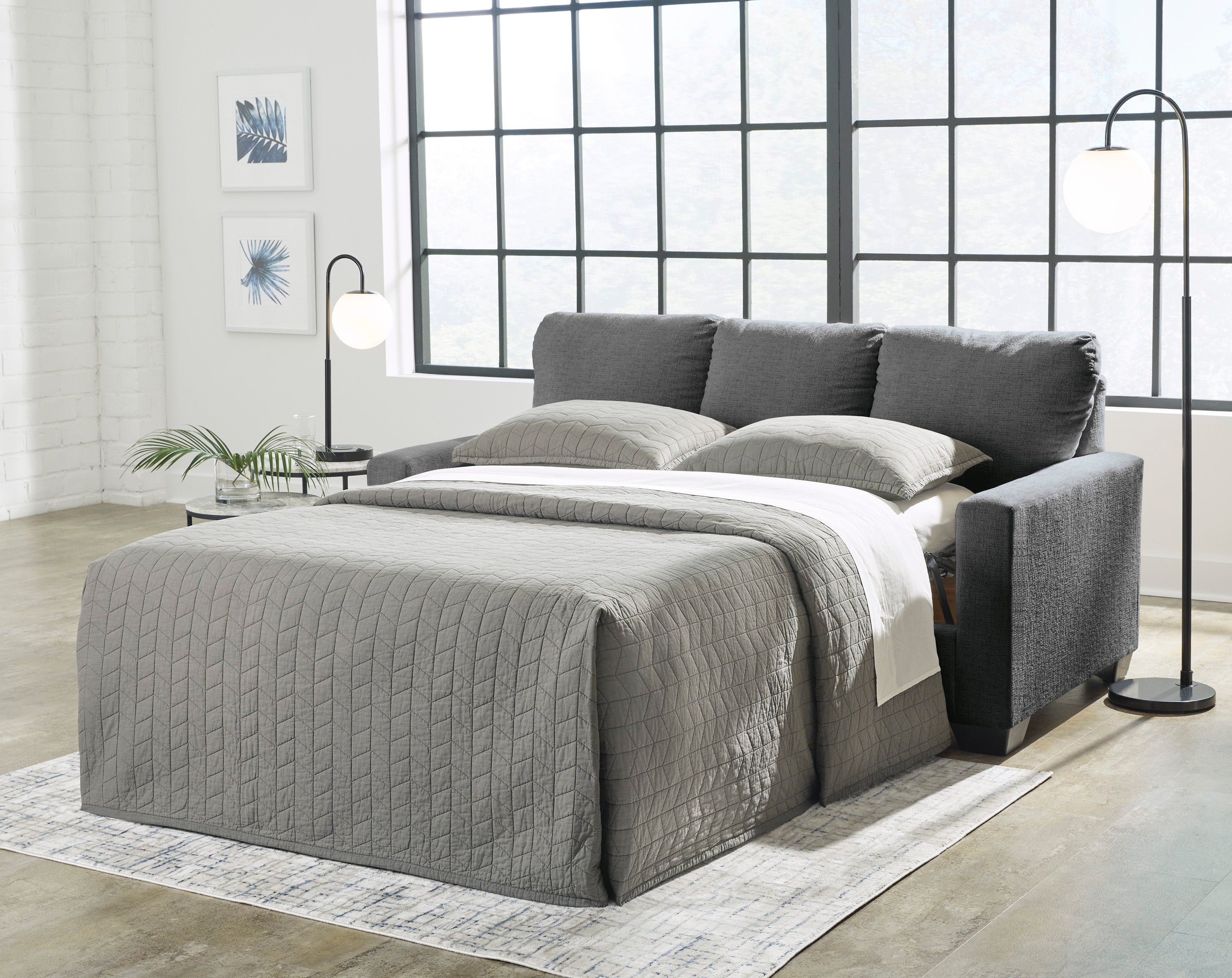 Ashley Rannis Full Sofa Sleeper in Grey 5360236C | Mai Furniture