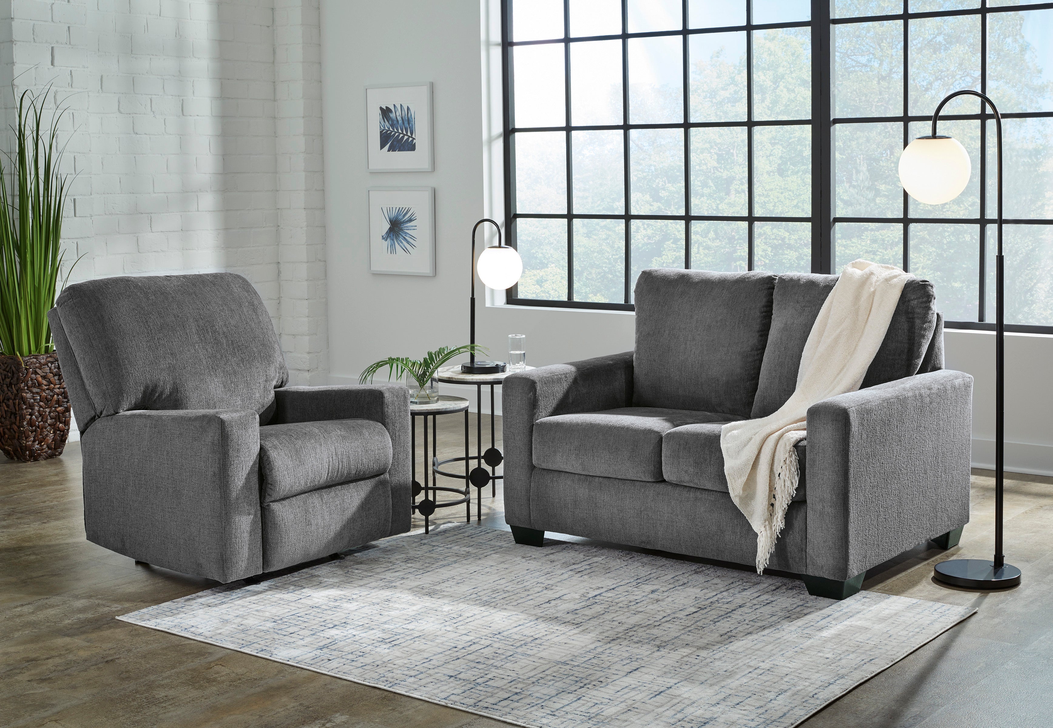 Ashley Rannis Twin Sofa Sleeper in Grey 5360237C | Mai Furniture