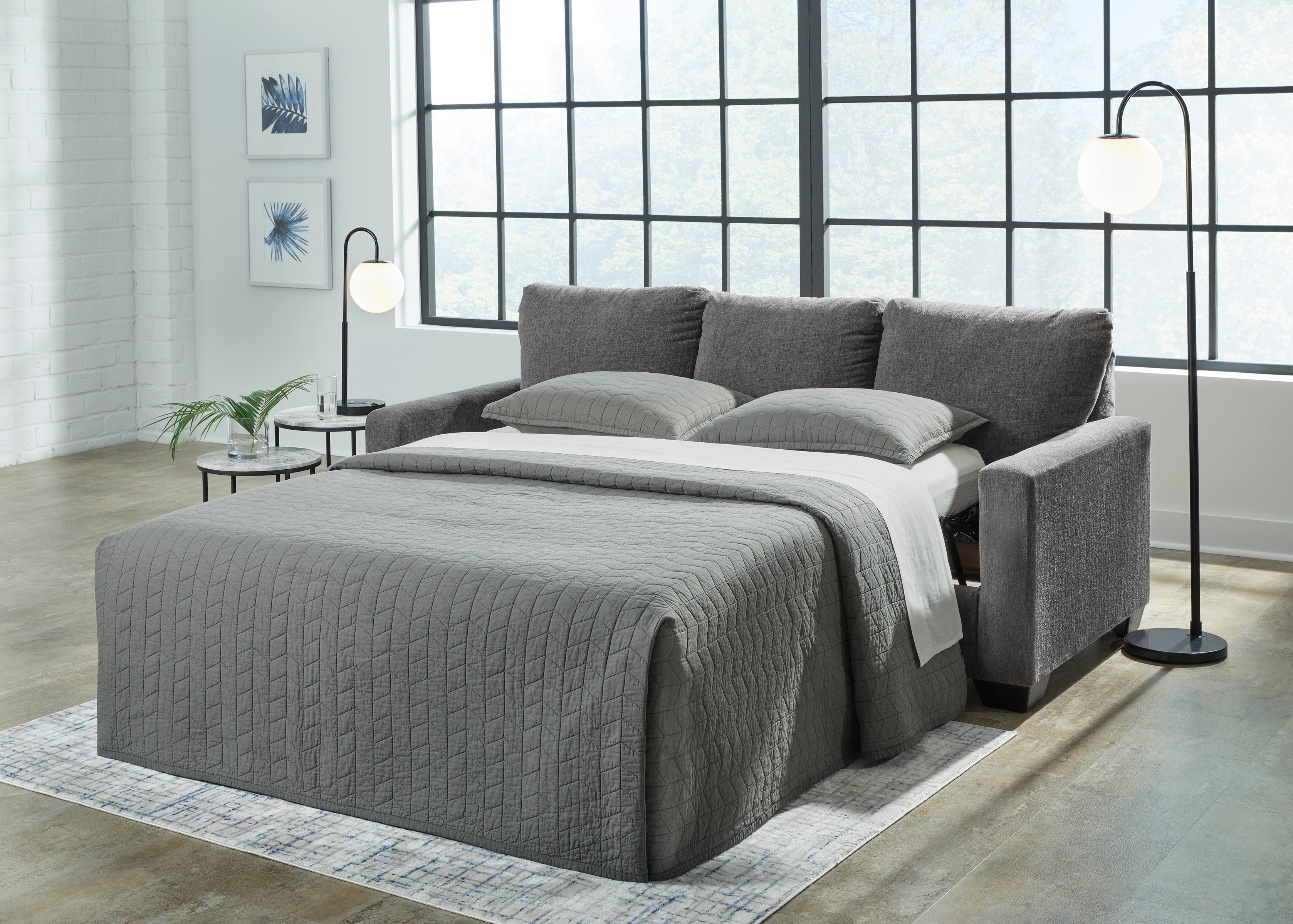 Ashley Rannis Queen Sofa Sleeper in Grey 5360239C | Mai Furniture